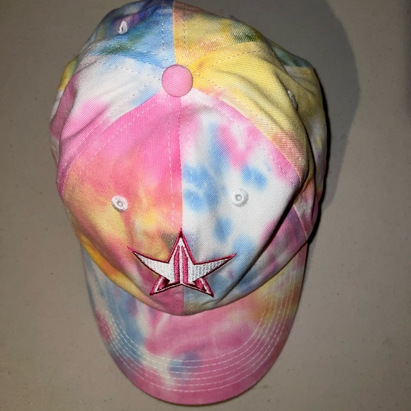 🧢 NWOT! Jeffree Star Tie Die Embroidered Star Hat - Picture 2 of 6